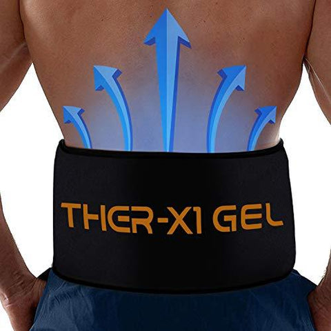 Back Pain Cold Reusable Ice Pack Belt Therapy For Lower Lumbar , Sciatic Nerve Pain Relief Degenerative Disc Disease Coccyx Tailbone Pain Reusable Gel Flexible Medical Grade