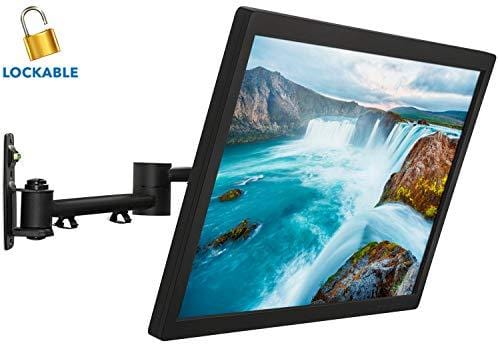 Mount-It! LCD TV Wall Mount Bracket with Full Motion Swing Out Tilt and Swivel Articulating Arm for 13-42" Flat Screen Displays with VESA 75 to 200, 44lb Weight Capacity with 18" Extension