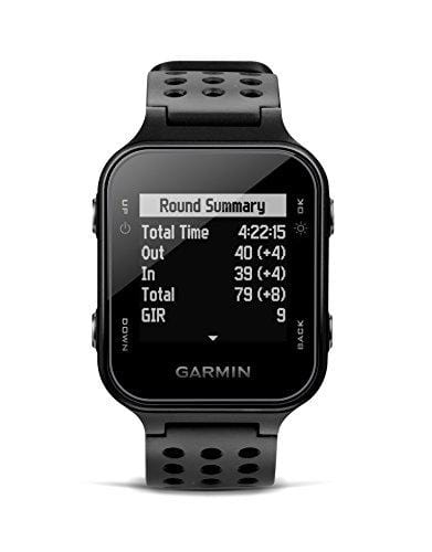 Garmin Approach S20, GPS Golf Watch with Step Tracking, Preloaded Courses, Black
