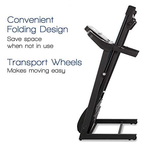 XTERRA Fitness TR150 Folding Treadmill Black