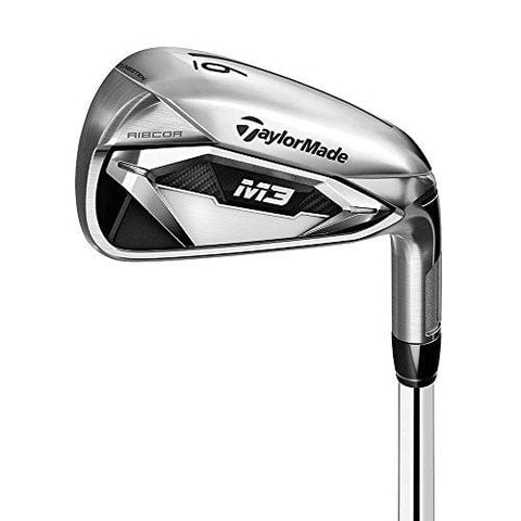 TaylorMade M3 Irons Set (Set of 7 total clubs: 4-PW, Steel Shaft, Right Hand, Regular Flex)