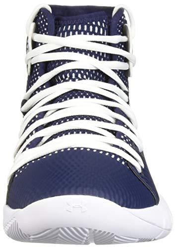 Under Armour Men's Drive 5 Basketball Shoe, Midnight Navy (401)/White, 8