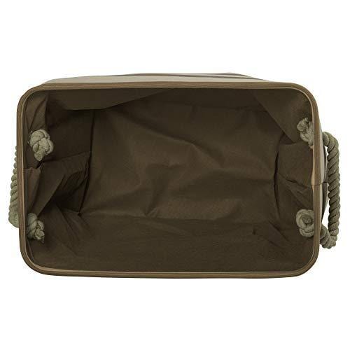 DII Bone Dry Large Rectangle Pet Toy and Accessory Storage Bin, 17.75x12x15", Collapsible Organizer Storage Basket for Home Décor, Pet Toy, Blankets, Leashes and Food-Brown Stripes