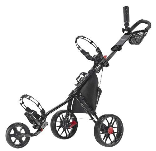 CaddyTek Deluxe 3 Wheel Golf Push Cart Version 3, CaddyLite 11.5 V3-Black [product _type] CaddyTek - Ultra Pickleball - The Pickleball Paddle MegaStore