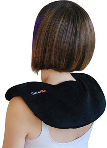 Neck Warmer Microwavable Heating Pad by TheraPAQ | Weighted Neck and Shoulder Heat Wrap - Best for Natural Moist Heat Therapy or as Cold Pack - Reusable, Microwave Heated Wrap - Non-Scented