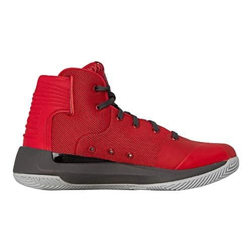 Under Armour Kids Boys UA GS Curry 3ZERO Basketball (Red/Steel/Black, 6 M US Big Kid)