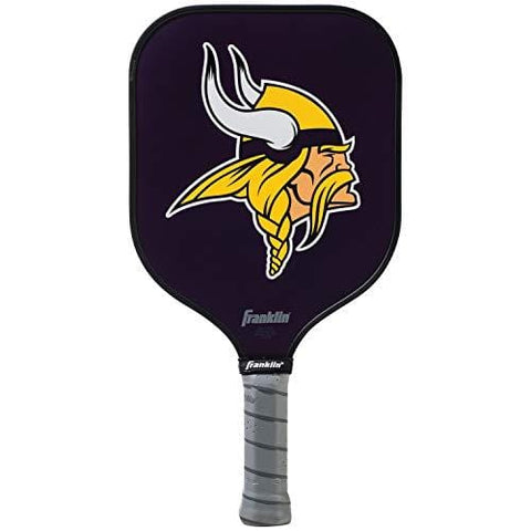 Franklin Sports Minnesota Vikings Pickleball Paddle - Pickleball X - Polypropylene Core, Team Logo - NFL Official Licensed Product