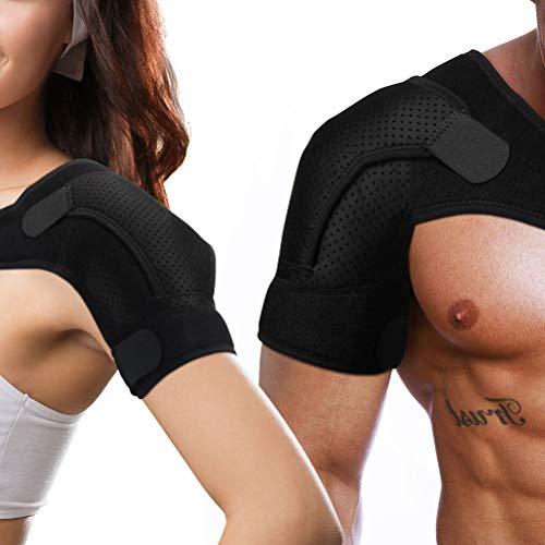 Shoulder Brace for Women Men, Rotator Cuff Support Adjustable Belt & Pressure Pad Shoulder Compression Sleeve for Shoulder Impingement Syndrome, Pain Relief, Tendonitis, Arthritis, Injury Prevention