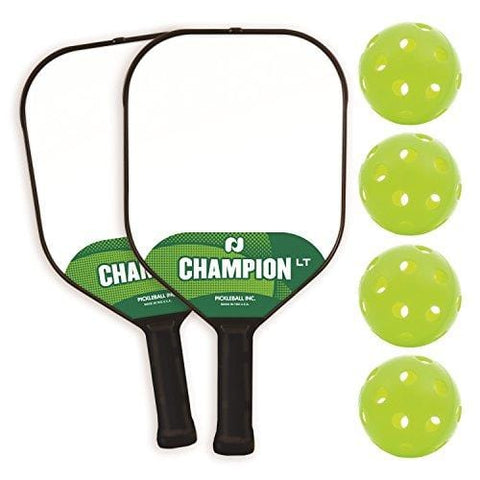 Pickle-Ball, Inc. Champion LT Pickleball Paddle 2 Player Paddle and Ball Set [product _type] Pickle-Ball - Ultra Pickleball - The Pickleball Paddle MegaStore