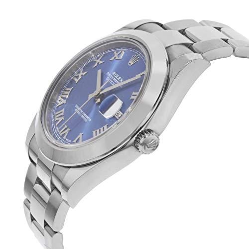 NEW Rolex Datejust II 41MM Stainless Steel Blue Dial Roman Oyster Mens watch 116300 BLRO