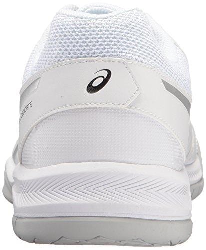 ASICS Men's Gel-Dedicate 5 Tennis Shoe, White/Silver, 10.5 M US