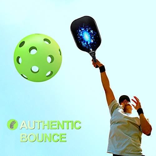 ZOEA Pickleball Balls Outdoor neon with 26 Drilled Holes (Durable/consistent Flight and Bounce) 3 Pack Set&6 Pack Set