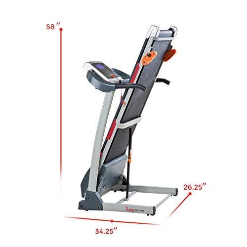 Sunny Health & Fitness Treadmill Folding Motorized Running Machine