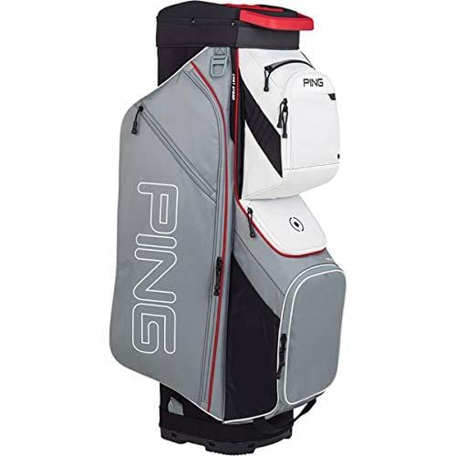 PING New 2019 Traverse 191 Silver/Scarlet/White 14-Way Golf Cart Bag