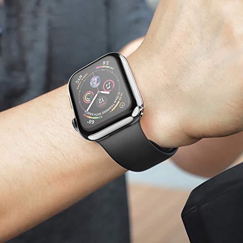MIZOO Case for Apple Watch Screen Protector, 38mm All Around Soft TPU HD Clear Touch Screen Protector Bumper Cover [2 Pack] Ultra-Thin Case for Series 3/2/1 38mm
