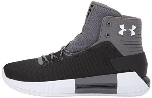 Under Armour Men's Team Drive 4 Basketball Shoe, Black (001)/White, 8.5