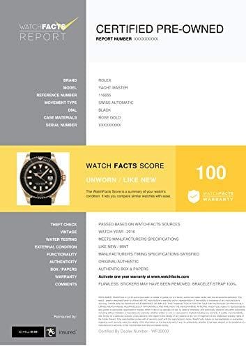 Rolex Yacht-Master Swiss-Automatic Male Watch 116655 (Certified Pre-Owned)