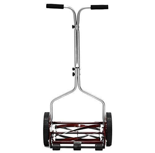American Lawn Mower Company 1304-14 14-Inch 5-Blade Push Reel Lawn Mower, Red