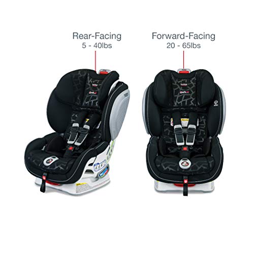 Britax Advocate ClickTight Convertible Car Seat - 3 Layer Impact Protection - Rear and Forward Facing - 5 to 65 Pounds, Mosaic