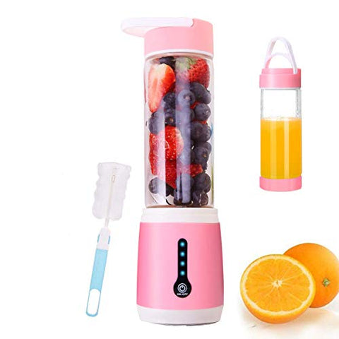 Portable Blender for Shakes and Smoothies,Personal Blender Smoothie Blender Cup,Travel Blender with 4000mAh USB Rechargeable Batteries,Mini Smoothie Blender with Led Displayer and 6 Stainless Bledes