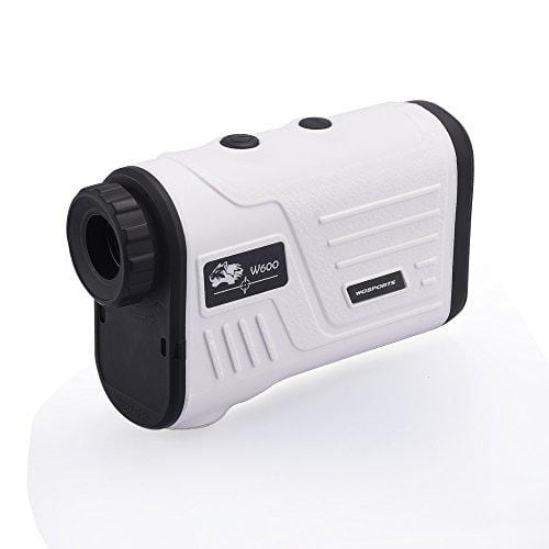 Golf Rangefinder, Laser Range Finder with Slope, Golf Trajectory Mode, Flag-Lock and Distance/Speed/Angle Measurement - Golf Scope (White)