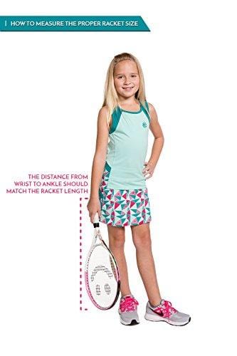 Street Tennis Club Tennis Rackets for Kids, 21-Inch, Black/Yellow