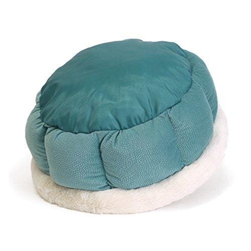 Best Friends by Sheri Small Cuddle Cup - Cozy, Comfortable Cat and Dog House Bed - High-Walls for Improved Sleep, Tidepool