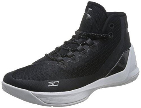 Under Armour Men's Curry 3 Basketball Shoe (10) Black/White