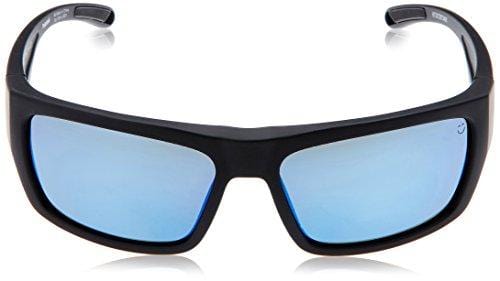 Spy Optic Rover Square Sunglasses, Soft Matte Black/Happy Gray/Green Polar/Dark Blue Spectra, 1.5 mm