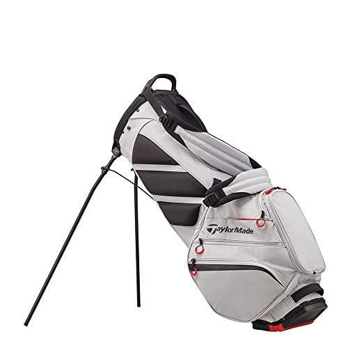 TaylorMade 2019 Flextech Crossover Stand Golf Bag, Silver/Blood Orange