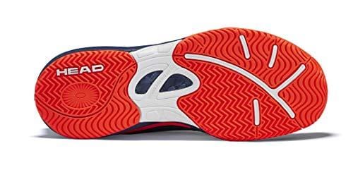 HEAD Junior Sprint 2.5 Kid's Tennis Shoes, Dark Blue/Neon Red (6 US)
