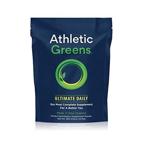 Athletic Greens Ultimate Daily All In 1 Greens Supplement Complete Greens Powder Drink Daily Probiotic Multivitamin Antioxidant Vegan Non GMO GLUTENFREE 30 Servings 360 grams