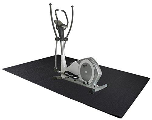 BalanceFrom GoFit High Density Treadmill Exercise Bike Equipment Mat, 3 x 6.5-ft, Foldable