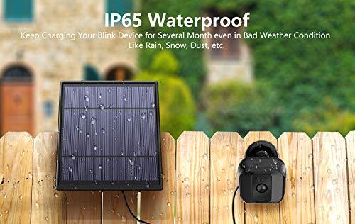 MYRIANN Solar Panel for Blink XT XT 2 Security Camera, Wall Mount Outdoor Weather Proof Solar Power Charging Panel for Blink XT XT 2 Home Security Camera System