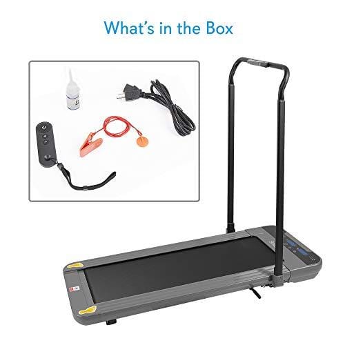 SereneLife SLFTRD70 Folding Digital Portable Electric Treadmill â€“ Large Running Surface - Compact Slim Fitness Training Cardio Equipment for Home Workouts