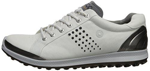 ECCO Men's Biom Hybrid 2 Hydromax Golf Shoe, White/Black, 44 Medium EU (10-10.5 US) [product _type] ECCO - Ultra Pickleball - The Pickleball Paddle MegaStore