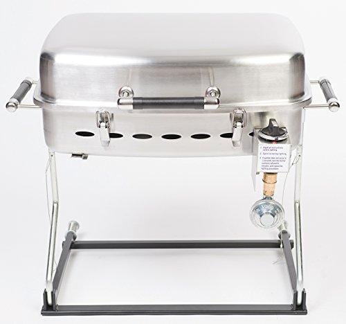 Faulkner 51323 Stainless Steel Barbecue Grille with Disposable Bottle Adapter