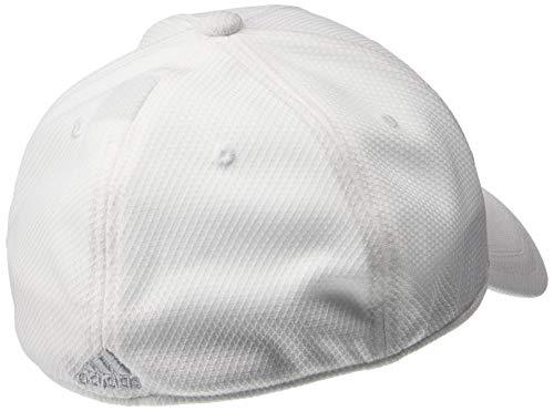 adidas Men's Release Stretch Fit Structured Cap, White/Clear Grey, Large/X-Large