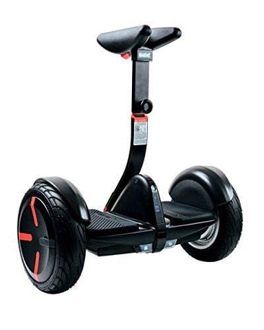 SEGWAY miniPRO Smart Self Balancing Transporter 2018 Edition, 12.5 Mile Range, 10 MPH of Top Speed, 10.5-Inch Pneumatic Air Filled Tires, Mobile App Control, Customizable LED Lights (Black)