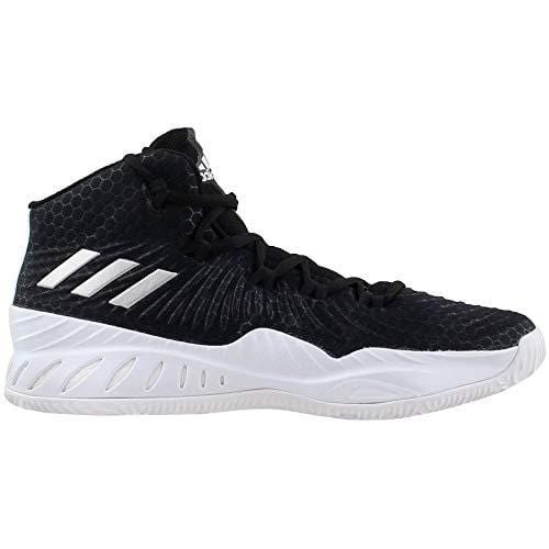 adidas Crazy Explosive 2017 NBA/NCAA Shoe - Men's Basketball 11 Core Black/Silver Metallic/White