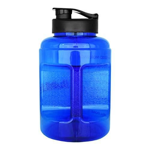 1 Gallon(83OZ) Water Bottle Inspirational Fitness Workout Sports Water Bottle with Time Marker Times for Measuring Your H2O Intake, BPA Free Non-Toxic,Leak Proof Lid (83OZ, Blue) [product _type] BuildLife - Ultra Pickleball - The Pickleball Paddle MegaStore