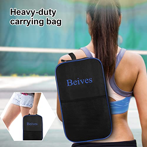 Beives Pickleball Paddles, Graphite Pickleball Rackets Set of 2 with 4 Balls for Outdoor/Indoor, Polypropylene Honeycomb Core, Edge Guard, Ergonomic Grip, Lightweight Pickleball, Carry Bag