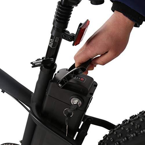 ECOTRIC Fat Tire Electric Bike Beach Snow Bicycle 4.0 inch Fat Tire 26" 1000W 48V 13Ah ebike Electric Mountain Bicycle with Shimano 7 Speeds(Blue)