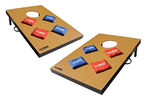 Triumph Premium 2x3 Cornhole Set - Includes 2 Portable Boards and 8 12.5 Ounce Cornhole Bags