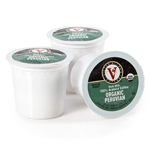 Organic Peruvian for K-Cup Keurig 2.0 Brewers, 80 Count Victor Allen's Coffee Medium Roast Single Serve Coffee Pods