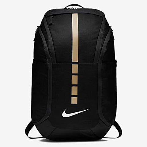 Nike Hoops Elite Hoops Pro Basketball Backpack,Black/Metallic Gold,One Size