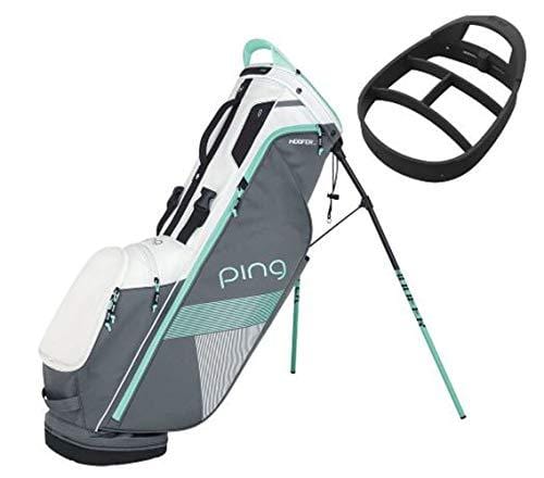 PING Women's 2018 Hoofer Lite Stand Golf Bag (Grey/White/Mint)