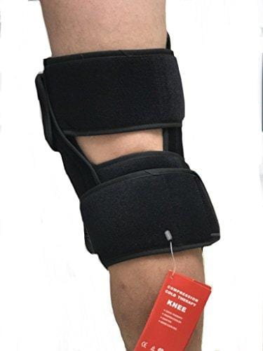 O2 Cold Therapy Knee Wrap with Ice Pack and Air Compression Wrap, Universal