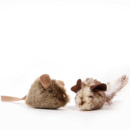 OurPets Play-N-Squeak Twice the Mice Cat Toy, 2pc