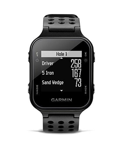 Garmin Approach S20, GPS Golf Watch with Step Tracking, Preloaded Courses, Black